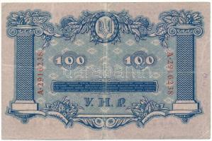 Ukrajna 1918. 100Hr "A 2916238" T:F,VG
Ukraine 1918. 100 Hryven "A 2916238" C:F...