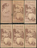 6 db Törley számolócédula vegyes állapotban