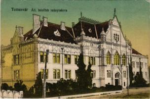 Temesvár, Timisoara; Állami felsőbb leányiskola / girls' school (EK)