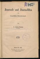 Neményi, [Ambrus] Ambros: Journale und Journalisten der französischen Revolutionszeit. Berlin, 1880,...