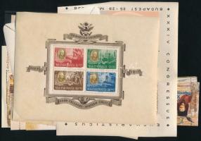 Blokkok és kisívek főleg 1960 előtti és kevés modern vegyesen és vegyes minőségben, ömlesztve genothermben (min. 130.000)