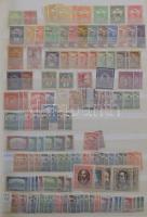 1913-2000 közötti magyar bélyegek másodpéldányokkal, az eleje falcos a modernebbek postatiszták, 3 db A/4 berakóban