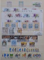 1913-2000 közötti magyar bélyegek másodpéldányokkal, az eleje falcos a modernebbek postatiszták, 3 d...