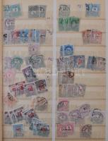 Magyar bélyeg tétel 5 db A/4 berakóban, sorok, darabok, másodpéldányok, összefüggések, ívdarabok