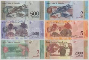 Venezuela 2013-2018. 2B - 2000B (6xklf) T:UNC-AU hullámos papír
Venezuela 2013-2018. 2 Bolívares - ...