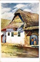 Rimaszombat, Rimavská Sobota; Tompa Mihály szülőháza. A magyar nemzet nagyjainak szülőházai. II. 2. R.J.E. Kiadja Ifj. Pataki Mihály / birthplace of Mihály Tompa s: Tibai-Takáts János (EK)