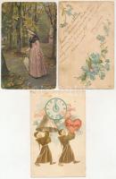 5 db RÉGI motívum képeslap / 5 pre-1945 motive postcards