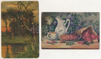 5 db RÉGI motívum képeslap / 5 pre-1945 motive postcards