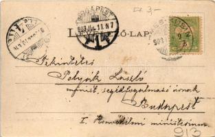 1903 Kevevára, Temeskubin, Kovin; Karacsay'sches Haus, Bahnhofgasse rechts / Vasút utca, Karacs...