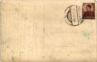 1941 Pitesti, Str. Serban Voda, Libreria Universal Ioan Staicu, Hotel Metro / street, shops, hotel. ...