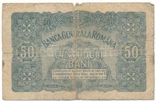 Románia 1917. Német megszállás 50b "E.8815689" T:VG
Romania 1917. German occupation 50 Ba...