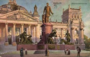 Berlin Reichstag and Bismarck memorial