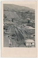 Lupény, Lupeni; Gara minei / bánya vasútállomás, iparvasút / industrial railway, mine, station. photo (EK)