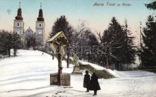 Graz Mariatrost Basilica in winter