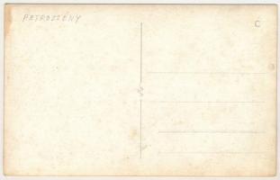 Petrozsény, Petrosani; Bányászok, iparvasút / miners, industrial railway. photo