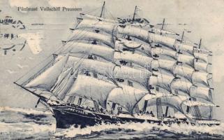 Five masted ship Preussen
