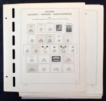 Schaubek magyar megszállási albumlapok jó állapotban, nem teljes