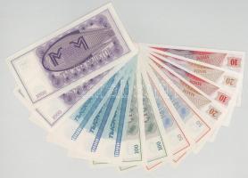 Szovjetunió / Oroszország 1994 k. "Mavrodi bankjegyek" 10B (2x) + 20B (2x) + 50B (2x) + 10...