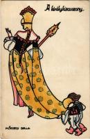 A királykisasszony. A Magyar Művészeti Vállalat kiadása / Hungarian art postcard s: Kőszegi Bella (EK)