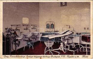 1932 Budapest XIV. Országos Társadalombiztosító Intézet (OTI) központi kórháza, Uzsoki utcai kórház (korábban izraelita leányárvaház), belső, műtő. Uzsoki utca 29-35. (fl)