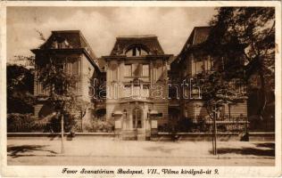 1934 Budapest VII. Fasor szanatórium. Városligeti fasor 9. (EB)