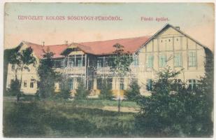 1915 Kolozs-sósfürdő, Kolozsfürdő, Cojocna; fürdő épület. Spáda Endre kiadása / spa (fl)