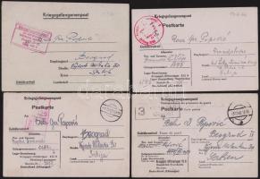 10 db hadifogoly küldemény németországi tiszti hadifogoly táborokból Szerbiába