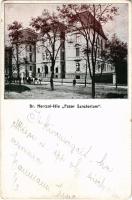 1908 Budapest XIV. Városligeti fasor 9., Dr. Herczel-féle "Fasor Szanatórium" (kopott sarkak / worn corners)