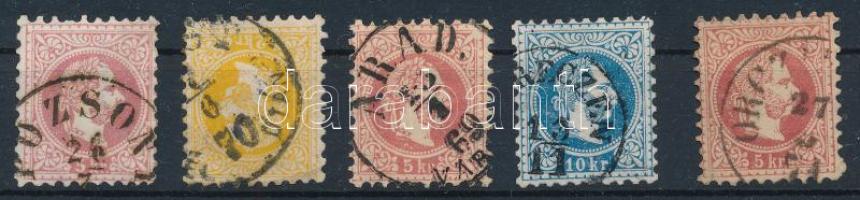 1867 5 db vízjeles bélyeg