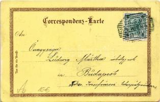 1900 Wien, Vienna, Bécs; Gruss aus der Csárda im k. k. Prater / Hungarian Restaurant in the amusemen...