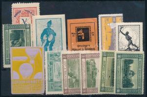 Régi magyar levélzáró összeállítás stecklapon