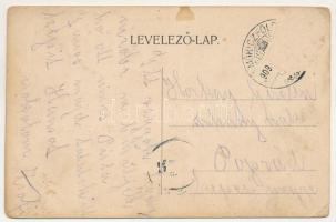 1909 Móricföld, Móriczföld, Maureni; Templom, Iskola / Kirche, Schule / church, school (Rb)