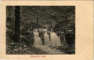 Bégalankás, Lunkány, Luncanii de Jos; Vidék, vízesés. Ruschil János kiadása / waterfall (Rb)