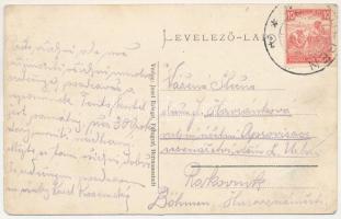 Hégen, Henndorf, Hendorf, Bradeni; Ev. Kirche und Schule A. B. Verlag Josef Briegel Fotograf / evang...