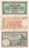 Belgium 1931. 5Fr + 1943. 10Fr/1B + 1966. 50Fr T:F-VG
Belgium 1931. 5 Francs + 1943. 10 Francs / 1 ...