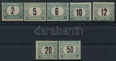 1905 Zöldportó sor 15-ös fogazással, nagyon ritka!(20f ránc, gumihiba / crease, gum disturbance)