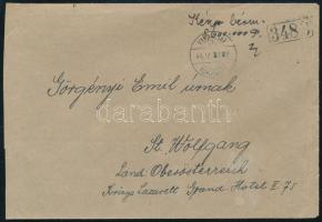 1946 (14. díjszabás) Levél Ausztriába 8.000.000P készpénzes bérmentesítéssel "VAJDÁCSKA"