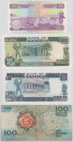 Zambia 1989. 10K + 1990-1991. 20K + Portugália 1988. 100Esc (9. kiadás) + Burundi 2011. 100Fr T:UNC,...