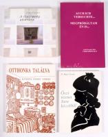 Vegyes dedikált könyv tétel, 4 db:   Győri László: A tisztaság akarása. DEDIKÁLT! Bp., 2012, Napkút. Kiadói papírkötés.;   P. Barta István: Őszi üzenet isten közeléből. Válogatott versek. DEDIKÁLT! Bp., 1987., (Gyomaendrőd, Kner-ny.) Kiadói papírkötés.;   Szalki Bernáth Attila: Auch Ich Versuchte... Megpróbáltam én is. Kétnyelvű, német - magyar verskötet. DEDIKÁLT! 2007, Magánkiadás. Kiadói papírkötés.;   Kanizsa József: Otthonra találva. Válogatott versek. DEDIKÁLT! Bp., 1999, Krúdy Gyula Irodalmi Kör. Kiadói papírkötés.;