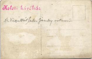 Budapest VII. Baross tér, Keleti kávéház, italozó K.u.k. katonák társasága, belső. photo (fl)