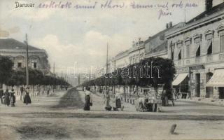 Daruvar Franz Joseph square with the shop of Schwartz