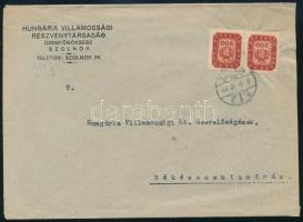 1946 (18. díjszabás) Távolsági levél 400.000.000P bérmentesítéssel, legkevesebb címlet! "SZOLNOK"
