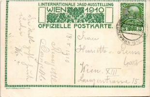 1910 I. Internationale Jagdausstellung Wien. Offizielle Postkarte. Prater / Első bécsi nemzetközi va...
