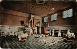 Szentes, Első Szentesi Kenyérgyár mukaterme, belső pékekkel. Untermüller Ernő kiadása (EK)