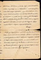 1918 Szatmár, Steuer Ábrahám rabbi, saját kezű levele fiának fejléces papírján / Satu Mare Ábrahám S...