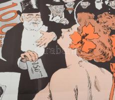 Jules-Alexandre Grün (1868-1938): La Cigale, modern reprint plakát, Antik Print, Amsterdam kiadása. ...