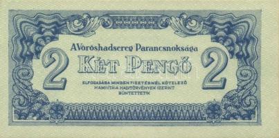 1944. "A Vörös Hadsereg Parancsnoksága" 2P (5x), 5P (5x) T:I,II+