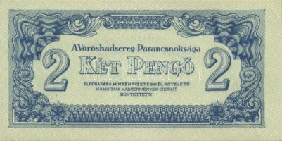 1944. "A Vörös Hadsereg Parancsnoksága" 2P (5x), 5P (5x) T:I,II+