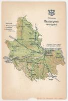 Esztergom vármegye térképe. Károlyi Gy. kiadása / map of Esztergom County (b)
