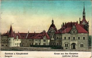 1915 Beregvár, Karpaty, Karpati (Szentmiklós, Beregszentmiklós, Cinadievo, Chynadiyovo); Schönborn kastély. Meisels Bernát kiadása (Munkács) / castle (EK)